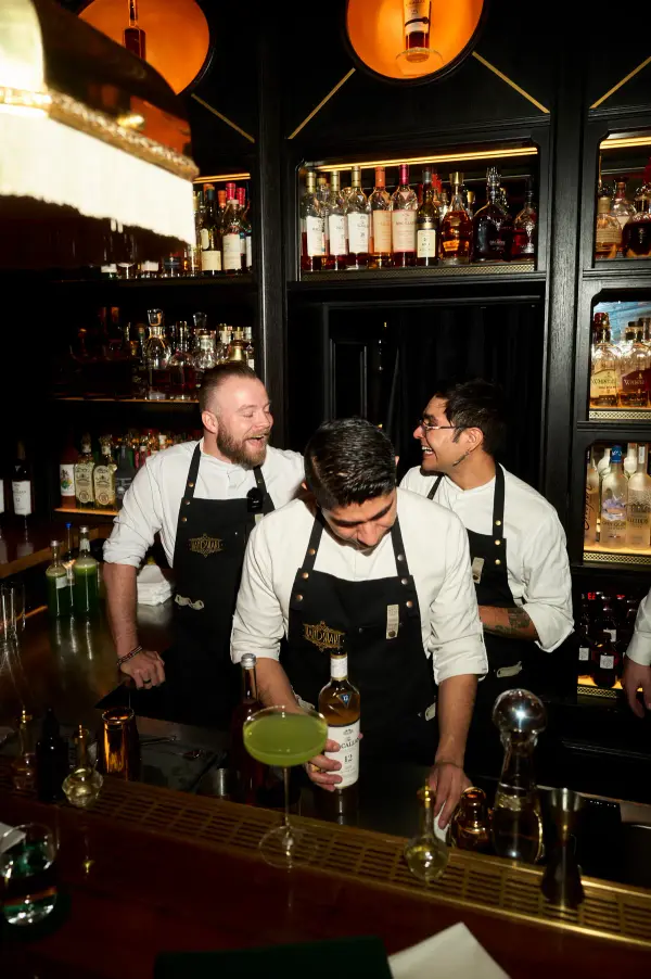 Bartender at work